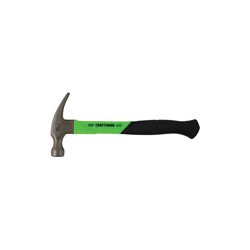 CRAFTSMAN High-Visibility General Purpose Hammer with Fiberglass Grip 16 OZ