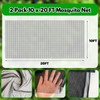 2 Pack 10 x 20 FT Mosquito Netting,Garden Mesh Netting