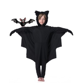 Bat Costume Children Girl's 140 Animal Fancy Dress Costumes Carnival Costumes Boy's Carnival Costume Black