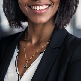 Ross-Simons Lapis and 18kt Gold Over Sterling Globe Charm