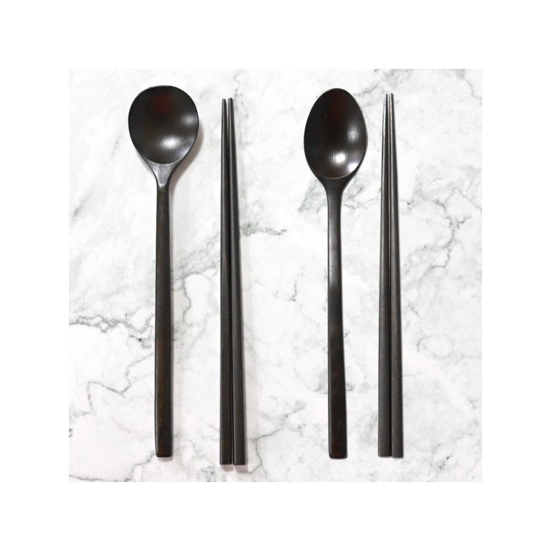 [Best Deco] Walnut natural lacquered spoon set, jujube wooden tableware,
