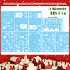 Hianjoo Christmas Stickers, Window Decorations, Double-Sided, Removable, Snowflake, Window Stickers,