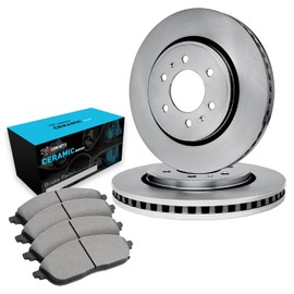 R1 Concepts Front Brakes and Rotors Kit |Front Brake Pads| Brake Rotors and Pads| Ceramic Brake Pads and Rotors|fits 2010-2022 Lexus GX460; Toyota 4Runner
