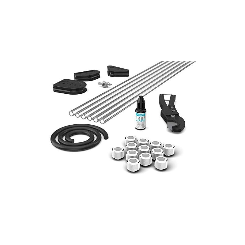 PrimoChill Complete PETG/RMSX 14mm Combo Pack - Silver Nickel