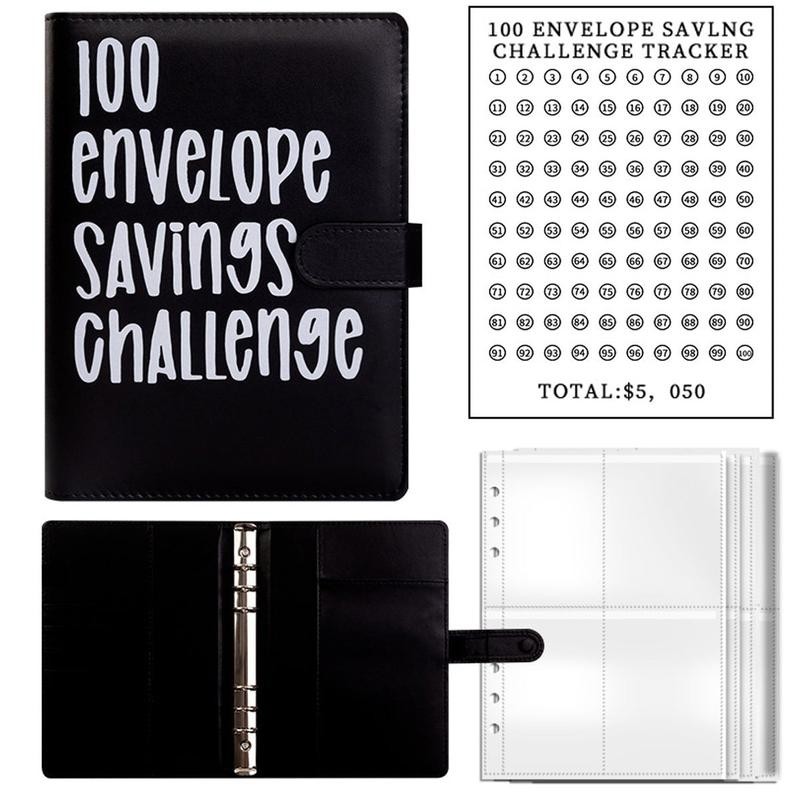 100 Envelope Saving Challenge Cash Budget Saving Challenge Book Binder