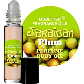Jamaican Plum Perfume Body Oil 1/3 oz roll on Glass Bottle by Mobetter Fragrance OIls