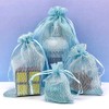 TheDisplayGuys - 96-Pack Striped Weave Organza Gift Bags w/Drawstrings -