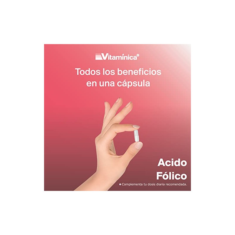 Vitaminica Ácido Fólico Cápsulas 390 Vitamina Por Cápsula Días