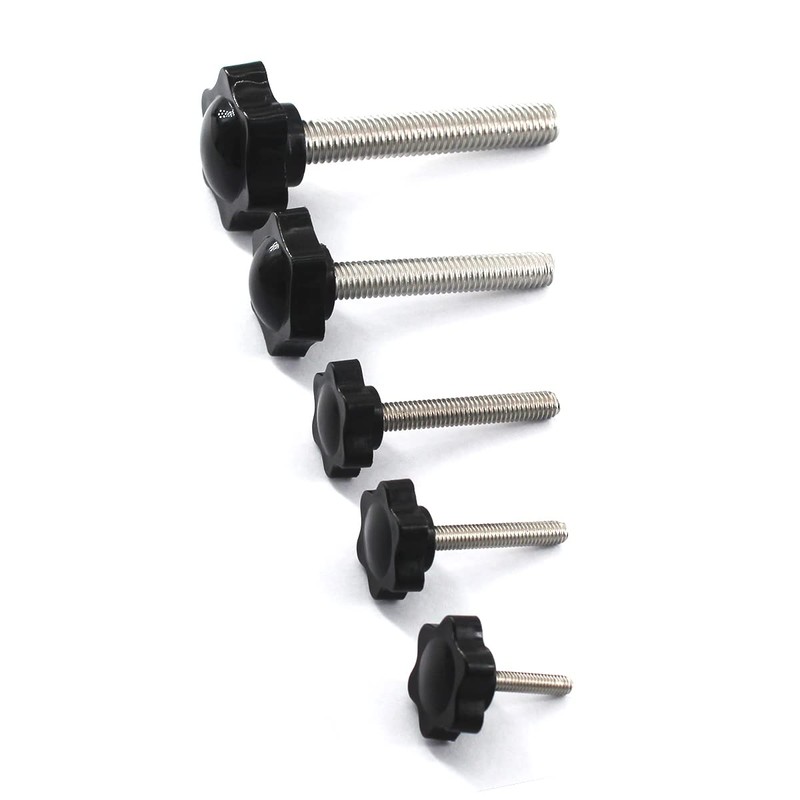 16pcs M4x30mm Stainless Steel Thread Replacement Star Hand Knob Tightening