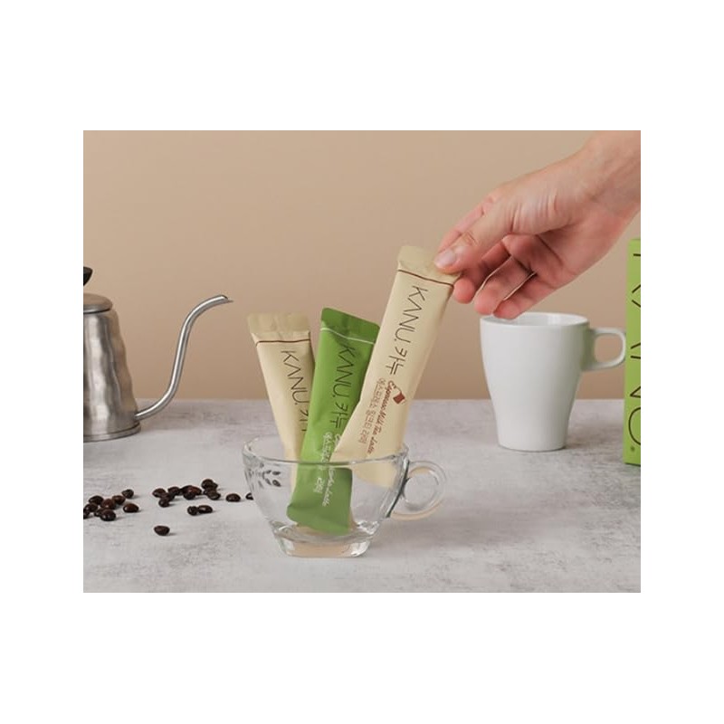 Kanu Maxim Latte Instant Coffee (17.3g x 24t, Matcha)