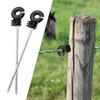 25PCS Straight Electric Fencing Insulators Ring Insulator Long Arm Multi