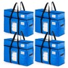TAILI 2 Tier Extra Large Moving Bags, 4 Pack Blue