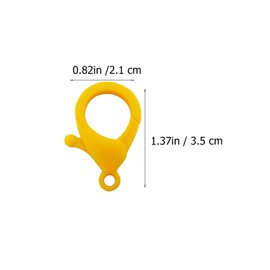 VILLCASE 40 Piezas Plástico Para Llavero, Clave Clip De Cadena Ganchos De Plástico Ganchos Para Colgar Broche De Langosta Para Cierre De Llavero Clip Pulsera De Cierre Para Manualidades