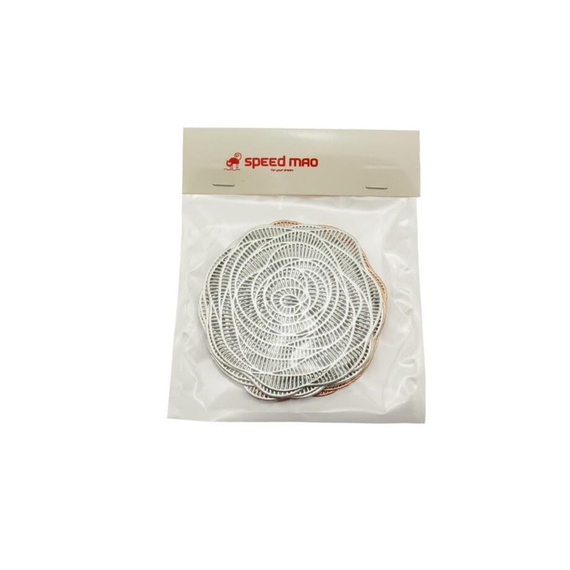 speed mao Fashionable Rose Coaster PVC Insulated 10 Piece Set,