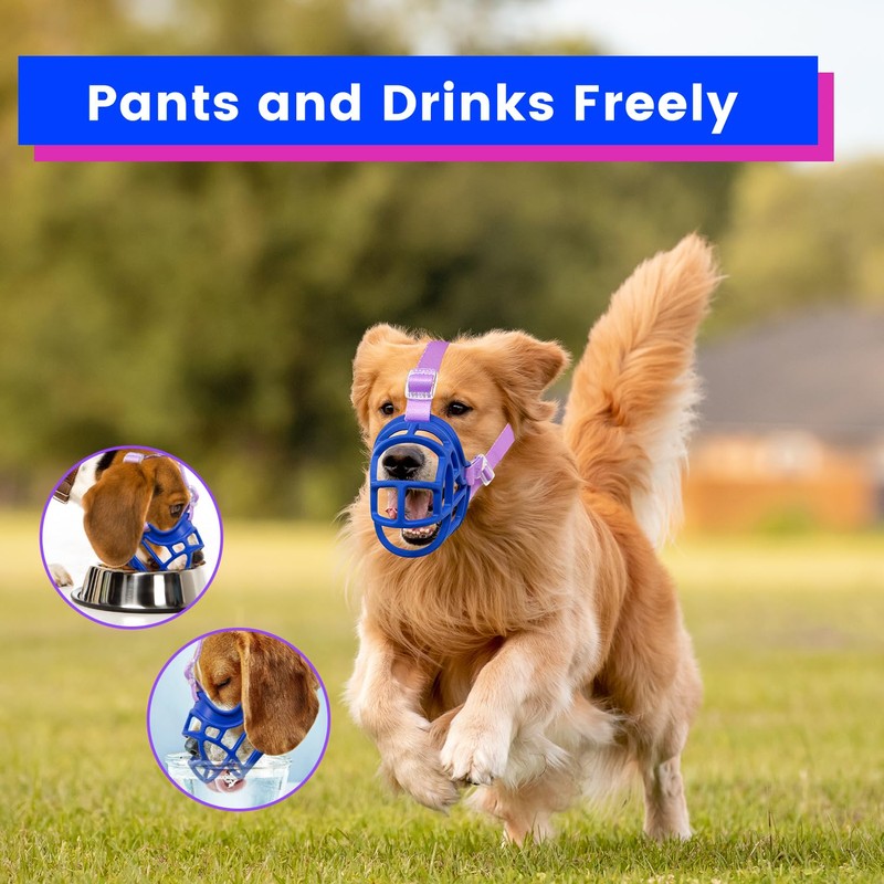 Dog Basket Muzzle for Anti Biting & Chewing, Lightweight Cage