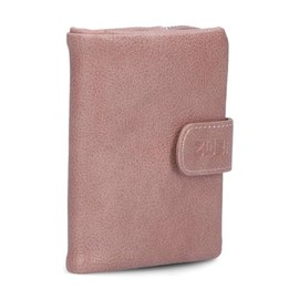 Zwei MW5 Small Women's Wallet Soft Faux Leather Wallet with Press Stud and Zip Coin Compartment, 6 Card Slots, 4 Slip Pockets, 1 Note Compartment, Blush, Classic