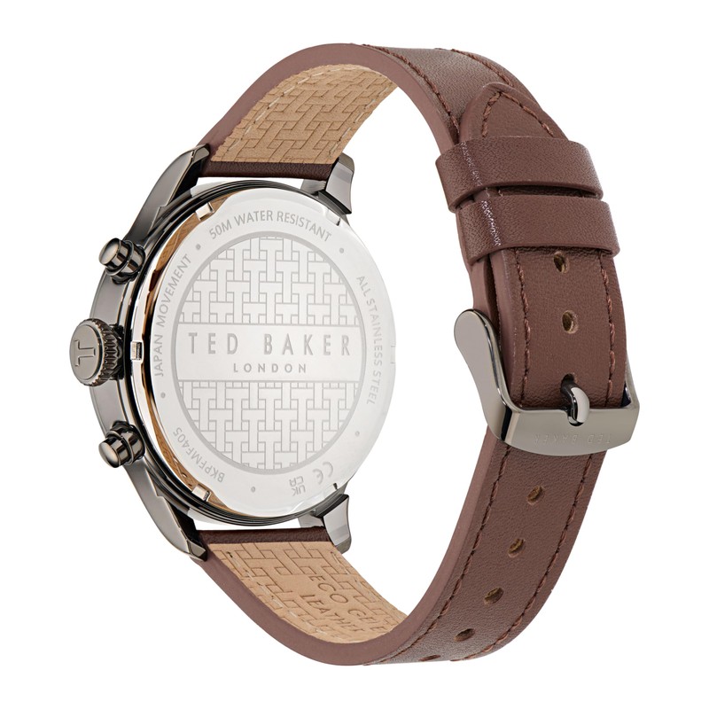 Ted Baker Gents Brown Leather Strap Watch