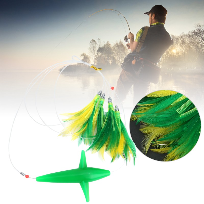 Schwertfisch Feather Tuna Artificial Fishing Lure Tease Accessories for Large