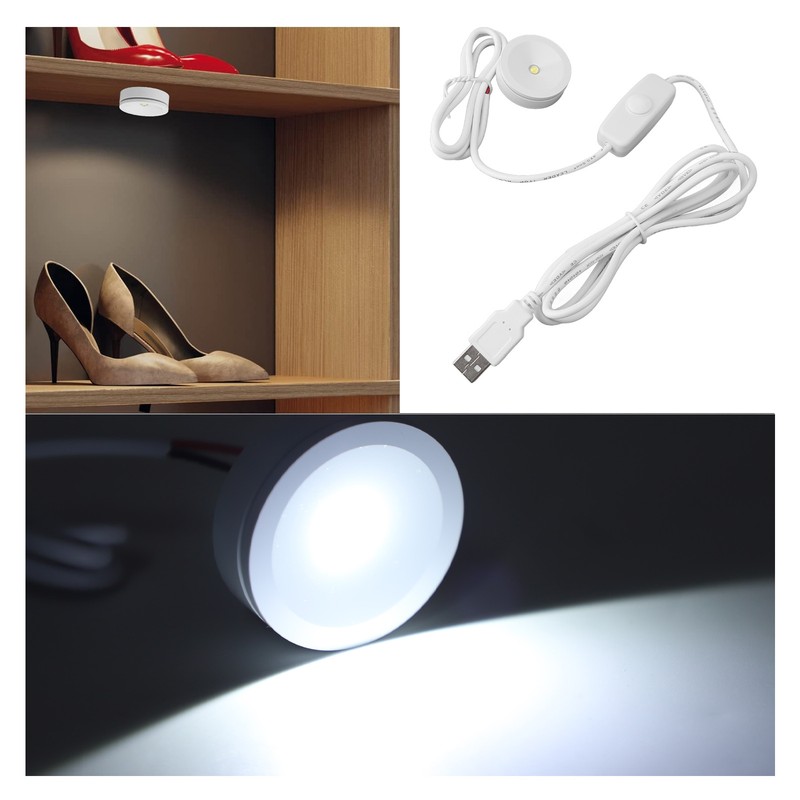 2PCS LED Spot Lights Professional 5V USB Dimmable Round Small