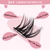 Cluster Eyelashes, Pack of 72 Individual Eyelashes, Eyelash Clusters, DIY