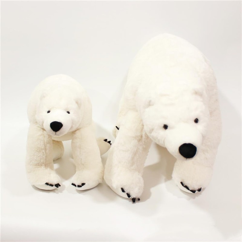 GracesDawn Stuffed Animals - Polar Bear, Lifelike White Polar Bear