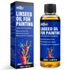Linseed Oil for Painting 100ml, Refined Linseed Oil, Oil Paint