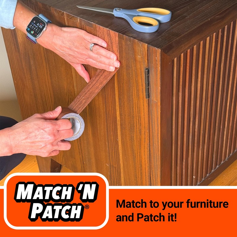MATCH 'N PATCH Realistic Wood Grain Repair Tape - Durable
