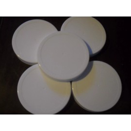Golden Harvest 8 - NEW REPLACEMENT LIDS - Golden Harvest Square CANISTER Jars FREE POLY LINERS