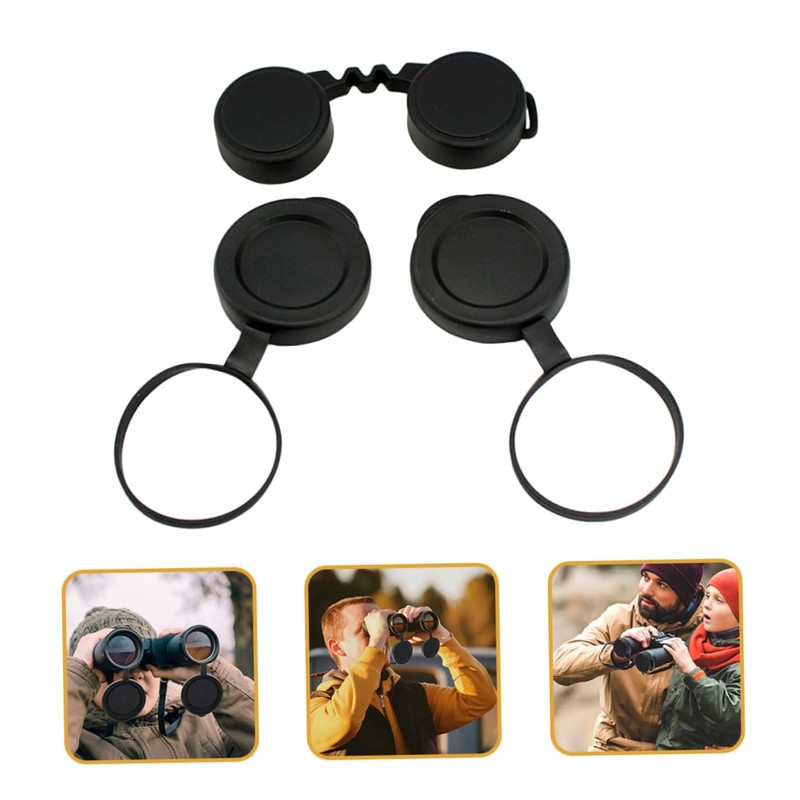 Operitacx 3 Sets Rubber Objective Lens Caps for Binoculars Scratch
