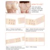 JELIEE 6 PCS Women's Bra Extenders 2 Hook 3 Row