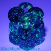 Nebula 16 mm d6 Nocturnal/Blue Luminary Dice Block (12 Dice)