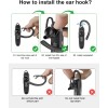 New bee Bluetooth Earpiece V5.0 Wireless Handsfree Headset with Microphone