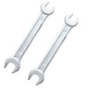 2-Piece Galvanized Forged Open End Wrench Set | Drop Forged