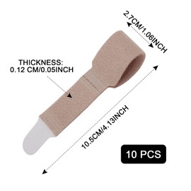 MIVAIUN 10 Stück Hammerzehen Zehenbandage, Hammerzehen Korrektur Bandage, Hammerzehen Korrektoren, Zehenkorrektor Bandagen Zur Korrektur Von Hammerzehen, Krummen Zehen, üBerlappenden Zehen