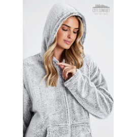 CityComfort Women's Onesie, Jumpsuit, Cuddly Fleece Pyjamas, S-XL