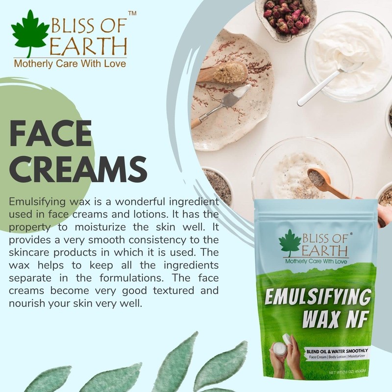Bliss of Earth Emulsifying Wax NF Cosmetic Grade Wax Best