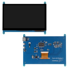 XIITIA 7 Inch IPS Touch Screen Display 1024×600 Capacitive Screen HDMI HD Screen Full View Color LCD Liquid Crystal Screen for Windows 10 8 7, BB Black etc