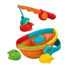 Clementoni 17688 Baby Clementoni - Logic Game Fishing Set, Colourful Recycled Material Bath Toy, Fishing Game with Magnets, for Toddlers from 12 Months