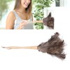 Feather Duster Light Weight Soft Long Handle Reusable Black Ostrich