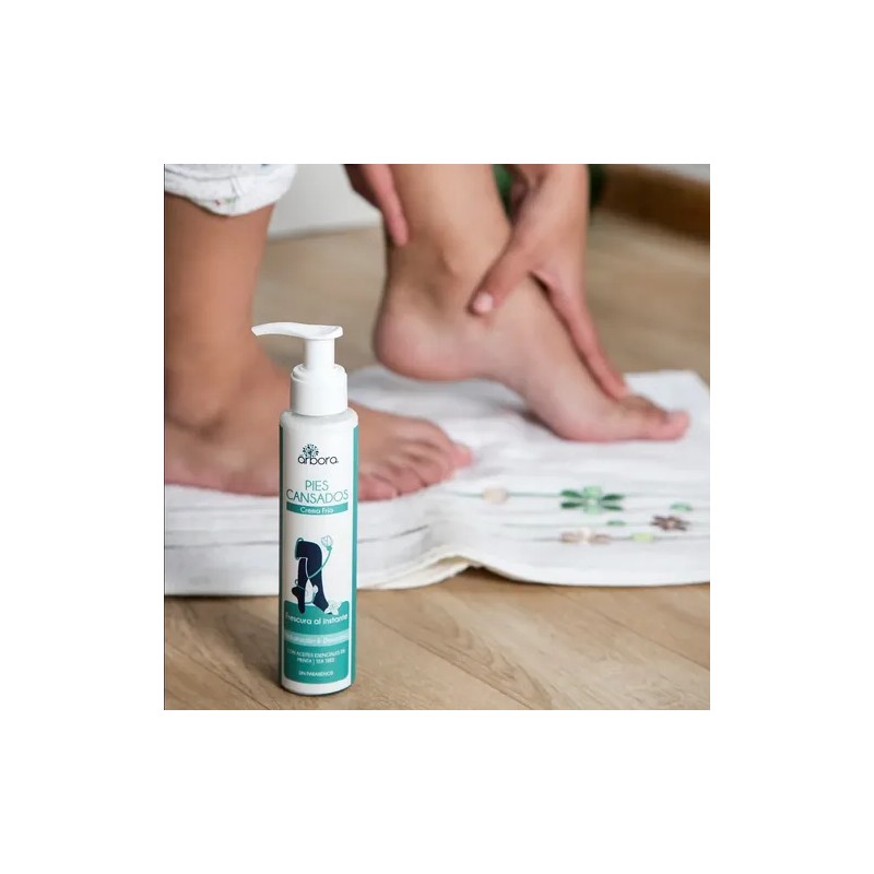 Crema Hidratante Pies Cansados Menta + Mentol + Tea Tree