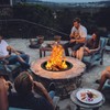 36-Inch Smokeless Fire Pit Ring, Easy 8-Piece Iron Sheet Assembly,