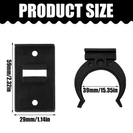 XPEX Kitchen skirting board clips, strip clips for skirting board, kitchen plinth mounting clips, plinth panel holder for 32-42 mm kitchen feet, pack of 10, b