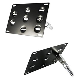 No Drill Front Tow Hook License Plate Mount Bracket for Mitsubishi Lancer Evolution Evo 10 Lancer EX Lancer Ralliart 2008-2017 Stainless Steel Relocator Holder Front Bumper Plate Mounting Bracket