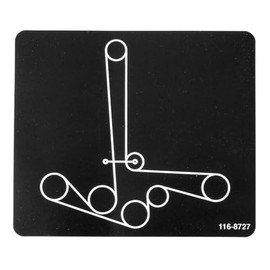 ACTIVLIFE for Exmark Part # 116-8727 Belt Routing Decal