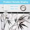 SDOTPMT 105 x 160 cm Bamboo Silhouette Shower Curtain Bamboo