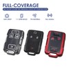 LIANGYM 2-Pack for GMC Chevy Key Fob Cover, 4-Button TPU