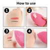 2 Pcs Face Cleaning Puff Exfoliating Sponge Reusable Facial Make