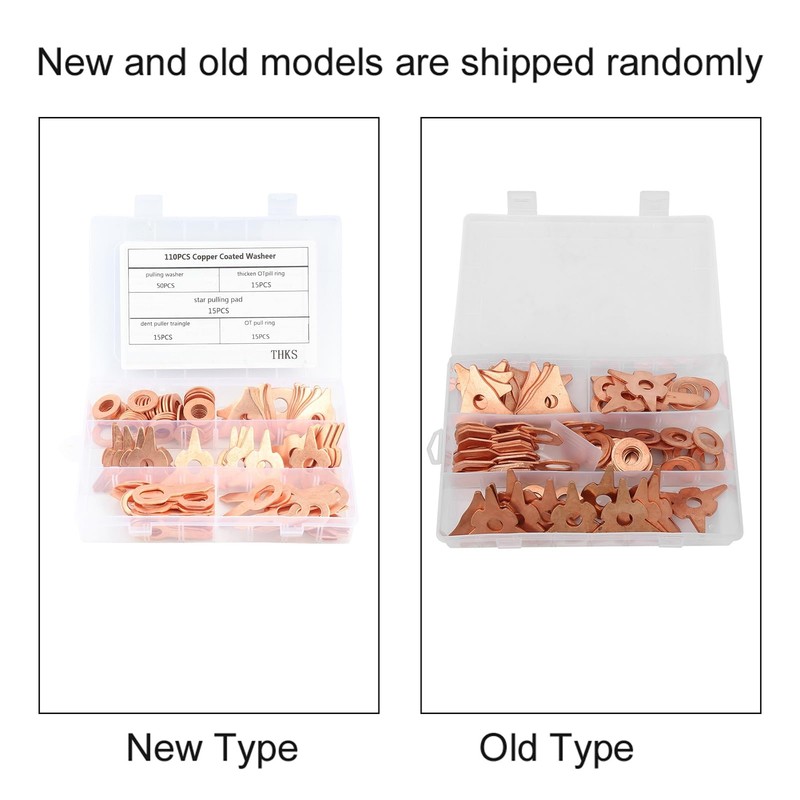 Dent Pulling Puller Rings, 110Pcs Dent Pulling Straight Washer Triangle