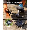 Seesii Cordless Tiller Cultivator, 20V Electric Tiller for Gardening