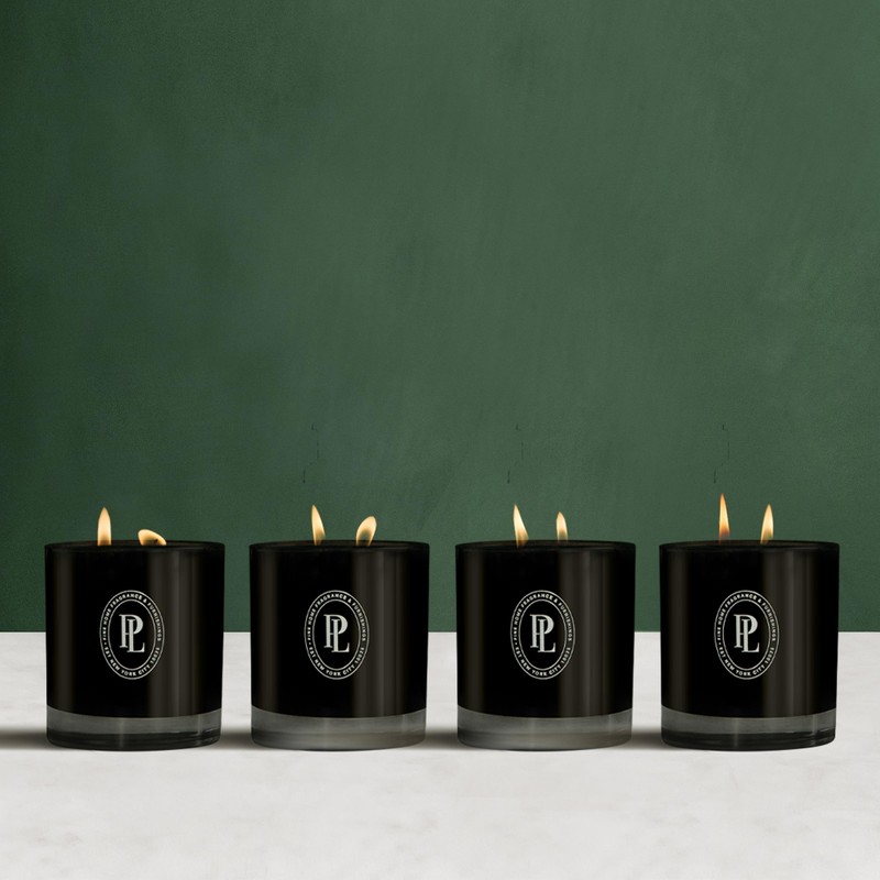 Preston Lane Complete Candle Set, 4 Double-Wick Scented Candles with